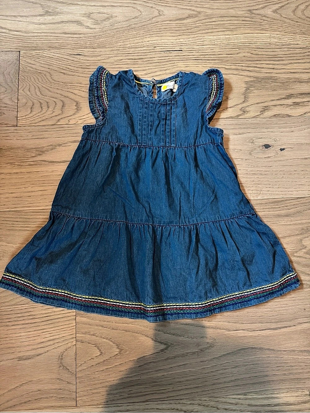 Mini Boden  Girls Denim Dress Size 4-5Y